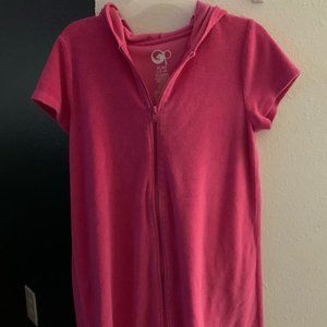 pink full body swimsuit cover